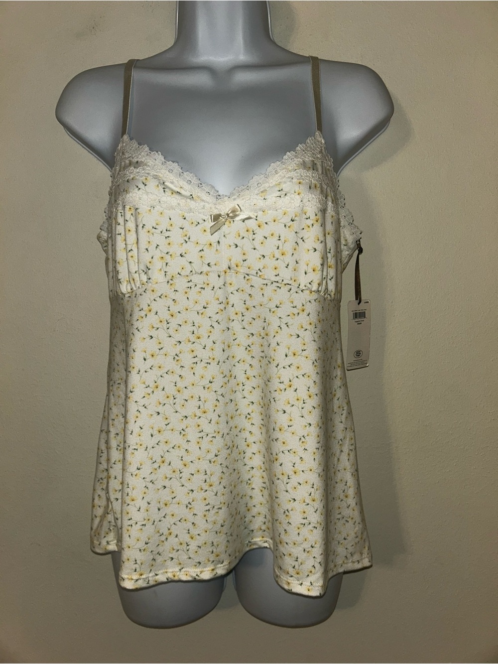 Laura Ashley Babydoll Camisole Sleepwear Tank Top NWT